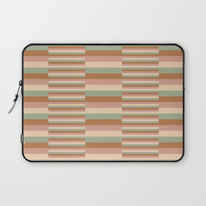 Mixed Stripes Pattern XIX Boho Summer Laptop Sleeve Gallery Image 1