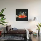 lets all go to the moon Wood Wall Art Gallery Image 2
