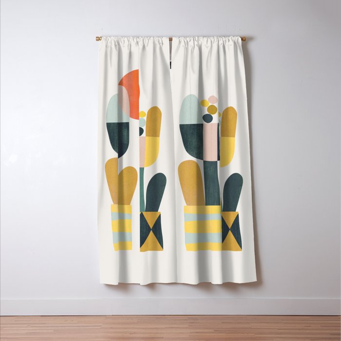 Two flowers Window Curtain Gallery Image 3
