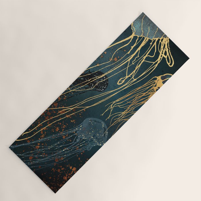 Metallic Jellyfish Yoga Mat Gallery Image 1