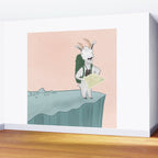 Mountain Goat on an Adventure Wall Mural Gallery Image 2