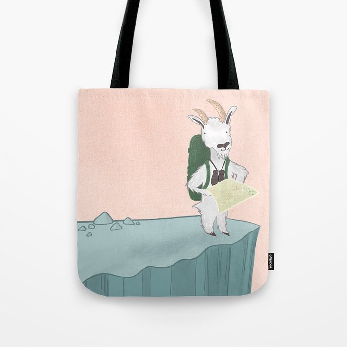 Mountain Goat on an Adventure Tote Bag Gallery Image 1