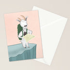 Mountain Goat on an Adventure Stationery Card Gallery Image 2