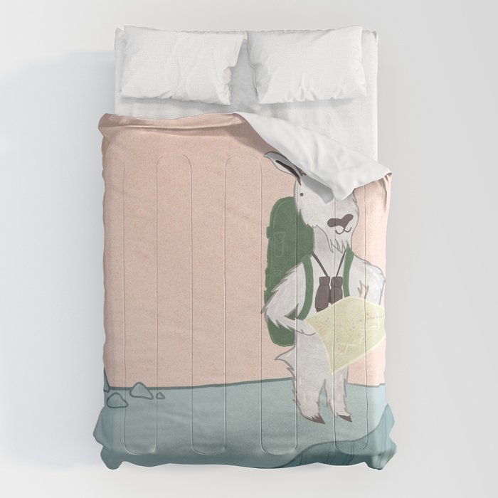 Mountain Goat on an Adventure Comforter Gallery Image 1
