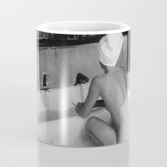 Bath in Paris, Cold Water Flat, Female Nude black and white art photography / photograph Coffee Mug Gallery Image 4