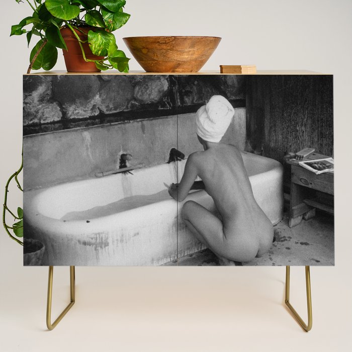 Bath in Paris, Cold Water Flat, Female Nude black and white art photography / photograph Credenza Gallery Image 1