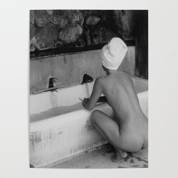 Bath in Paris, Cold Water Flat, Female Nude black and white art photography / photograph Poster Gallery Image 4