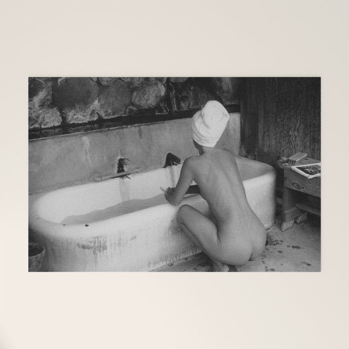 Bath in Paris, Cold Water Flat, Female Nude black and white art photography / photograph Welcome Mat Gallery Image 1