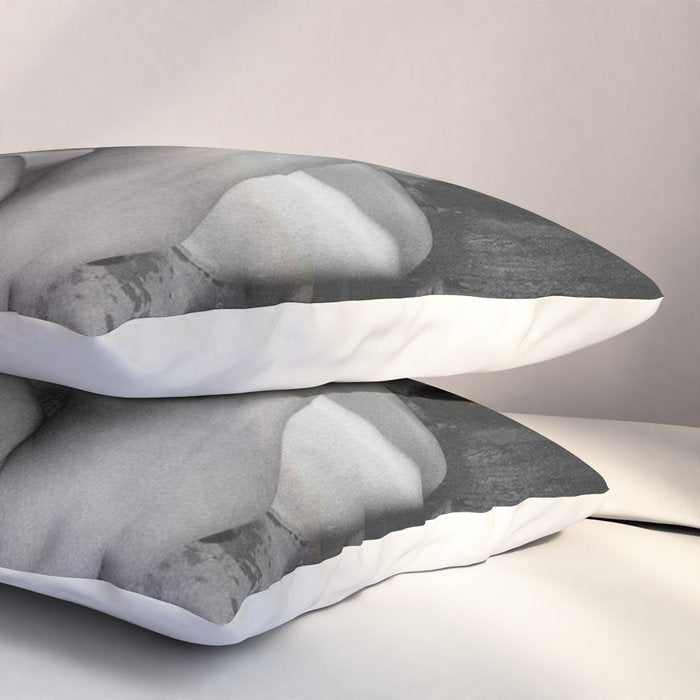 Bath in Paris, Cold Water Flat, Female Nude black and white art photography / photograph Pillow Sham Gallery Image 3