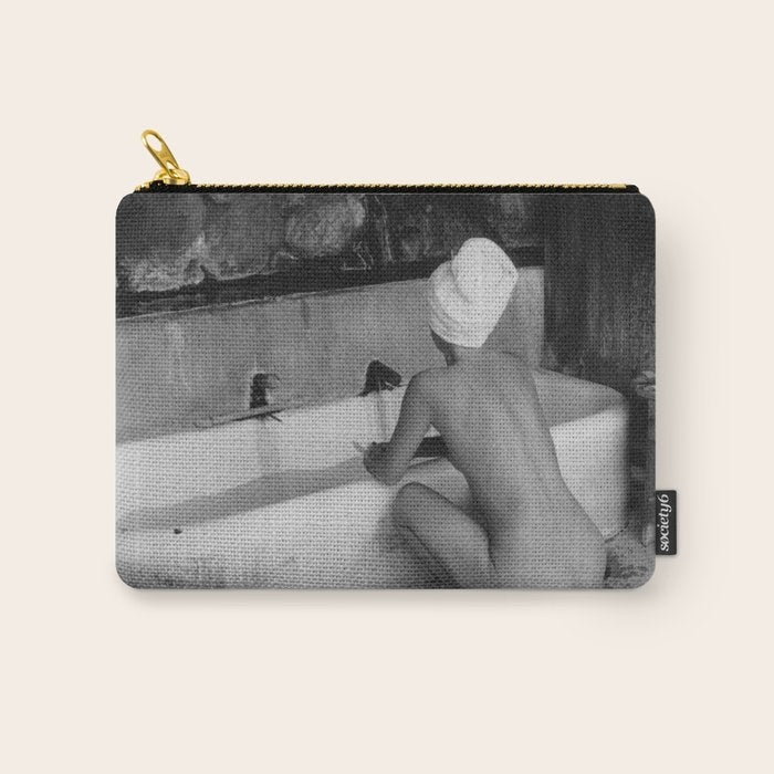 Bath in Paris, Cold Water Flat, Female Nude black and white art photography / photograph Carry All Pouch Gallery Image 1