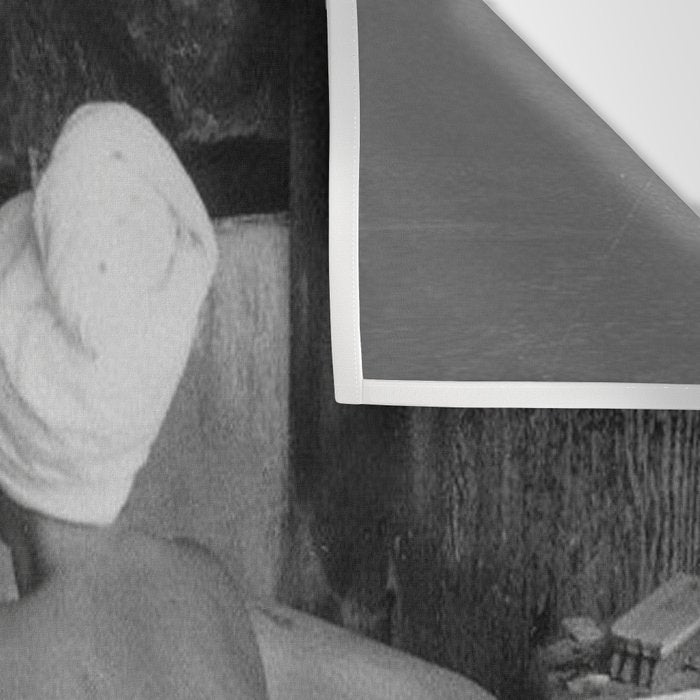 Bath in Paris, Cold Water Flat, Female Nude black and white art photography / photograph Wall Tapestry Gallery Image 3