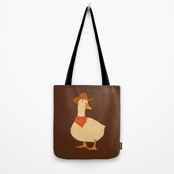 Bo The Cowboy Duck Tote Bag Gallery Image 2