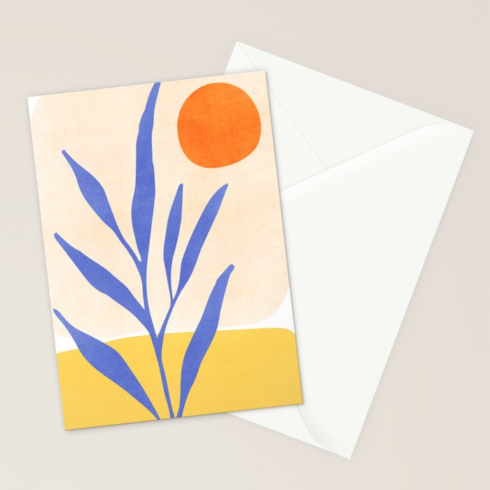 Nature's Balance Abstract Landscape Stationery Card Gallery Image 2
