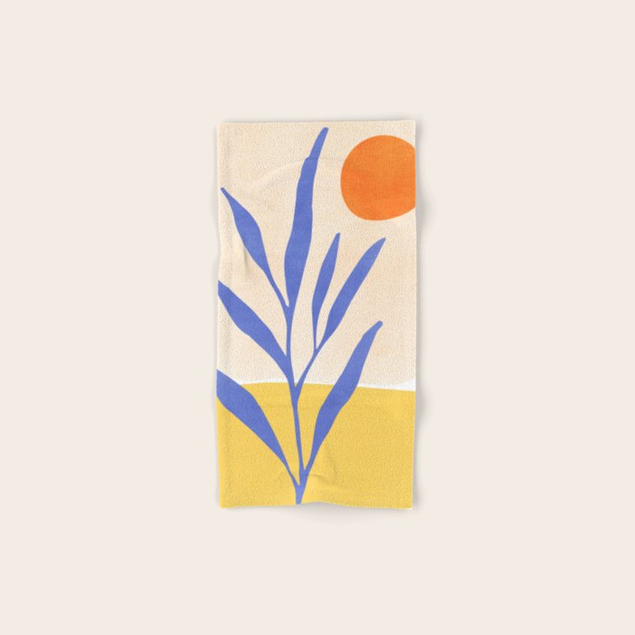 Nature's Balance Abstract Landscape Bath Towel Gallery Image 1