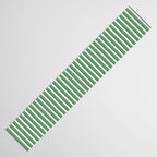 Preppy Green White Stripe Table Runner Gallery Image 3