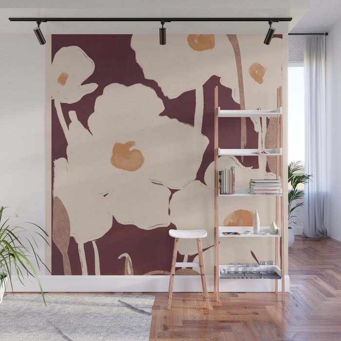 Abstract Flowers 10 Wall Mural Gallery Image 1