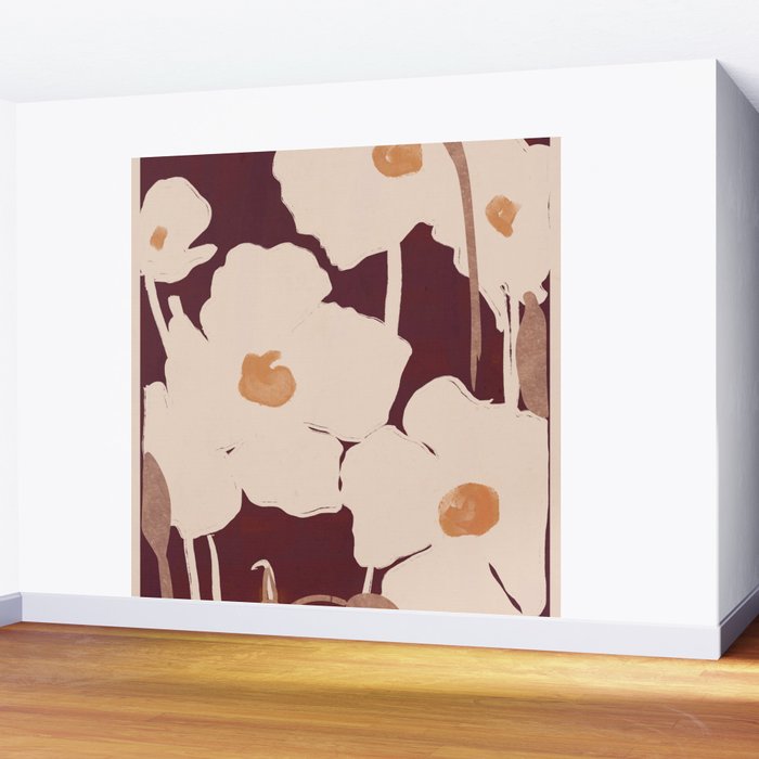 Abstract Flowers 10 Wall Mural Gallery Image 2