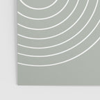 Minimal Line Curvature LXXXIX Pastel Sage Green Mid Century Modern Arch Abstract Poster Gallery Image 3