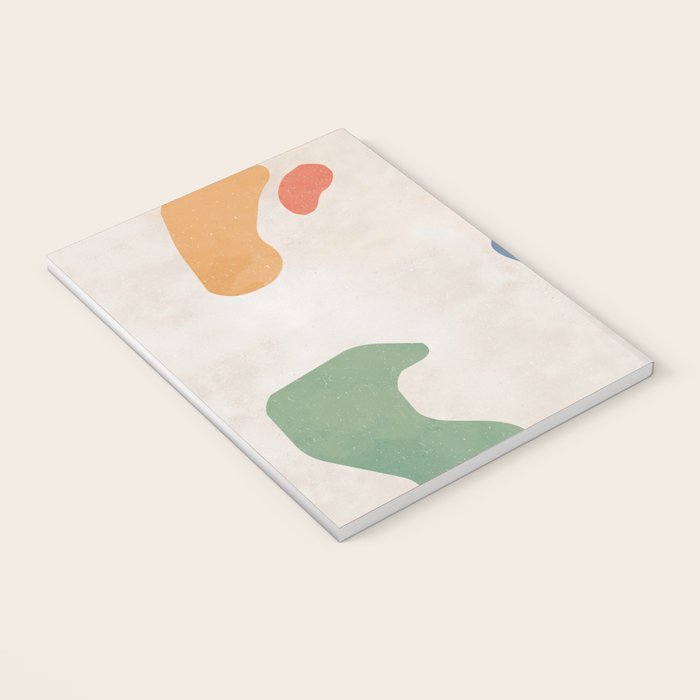 Organic Terracotta Thin Shapes Abstract Notebook Gallery Image 3