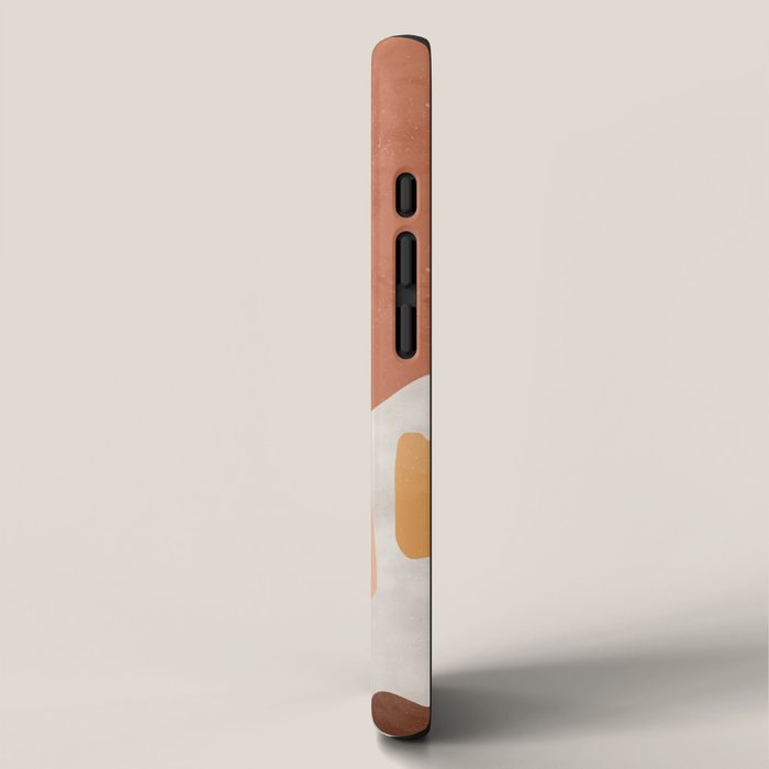 Organic Terracotta Thin Shapes Abstract iPhone Case Gallery Image 2