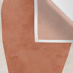 Organic Terracotta Thin Shapes Abstract Wall Tapestry Gallery Image 3