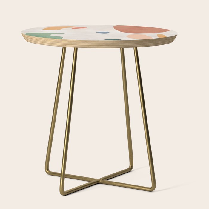 Organic Terracotta Thin Shapes Abstract Side Table Gallery Image 1