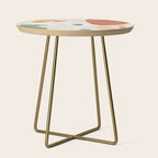 Organic Terracotta Thin Shapes Abstract Side Table Gallery Image 1