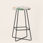 Organic Terracotta Thin Shapes Abstract Stool Gallery Image 1