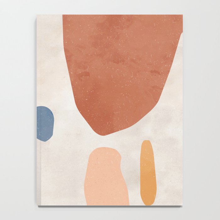 Organic Terracotta Thin Shapes Abstract Notebook Gallery Image 4