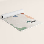 Organic Terracotta Thin Shapes Abstract Yoga Mat Gallery Image 2