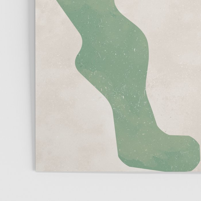 Organic Terracotta Thin Shapes Abstract Poster Gallery Image 3