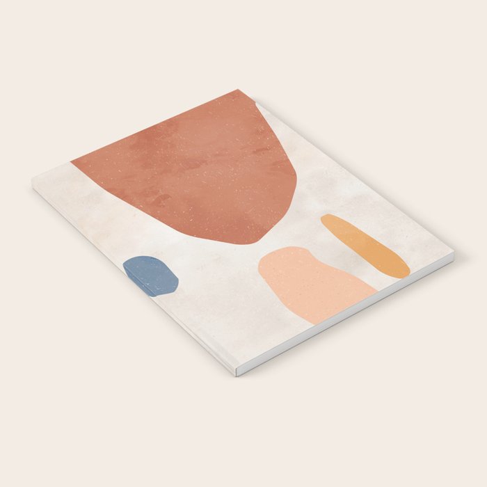 Organic Terracotta Thin Shapes Abstract Notebook Gallery Image 1