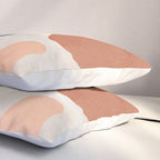 Organic Terracotta Thin Shapes Abstract Pillow Sham Gallery Image 3