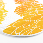 Puakenikeni lei art on white Bath Mat Gallery Image 3