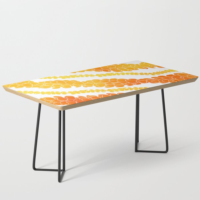 Puakenikeni lei art on white Coffee Table Gallery Image 1