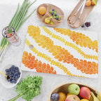 Puakenikeni lei art on white Cutting Board Gallery Image 2