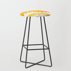 Puakenikeni lei art on white Stool Gallery Image 1