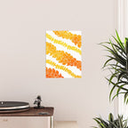 Puakenikeni lei art on white Poster Gallery Image 2