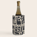 PARIS MAP BLACK RUSTIC Wine Chiller Gallery Image 3