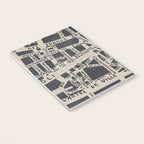 PARIS MAP BLACK RUSTIC Notebook Gallery Image 3