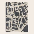 PARIS MAP BLACK RUSTIC Notebook Gallery Image 4