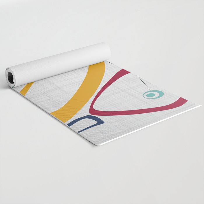 Mid Century Modern Art Yoga Mat Gallery Image 2
