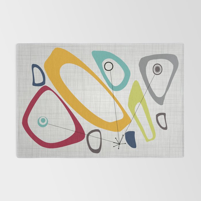 Mid Century Modern Art Rug Gallery Image 2