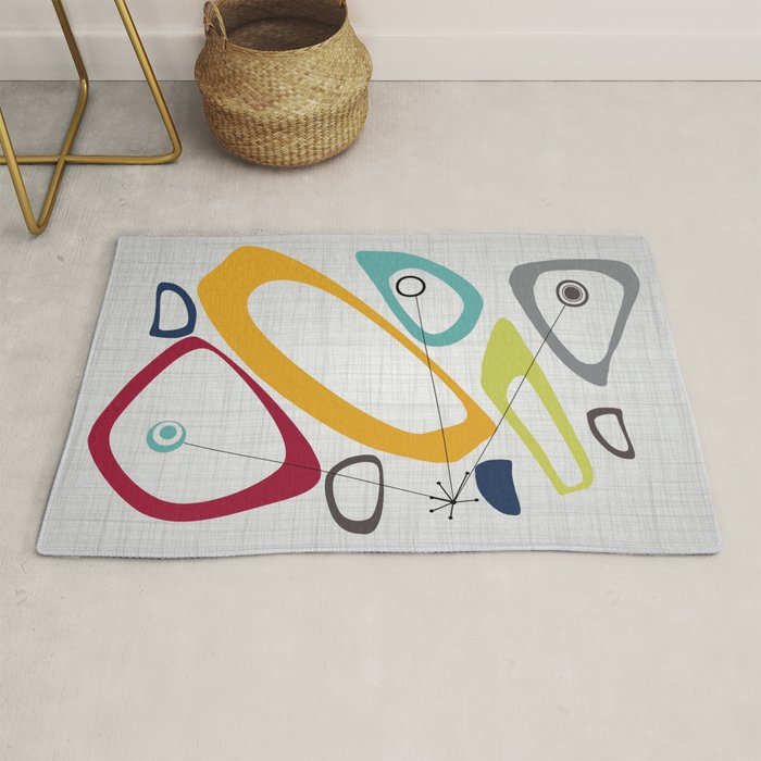 Mid Century Modern Art Rug Gallery Image 1