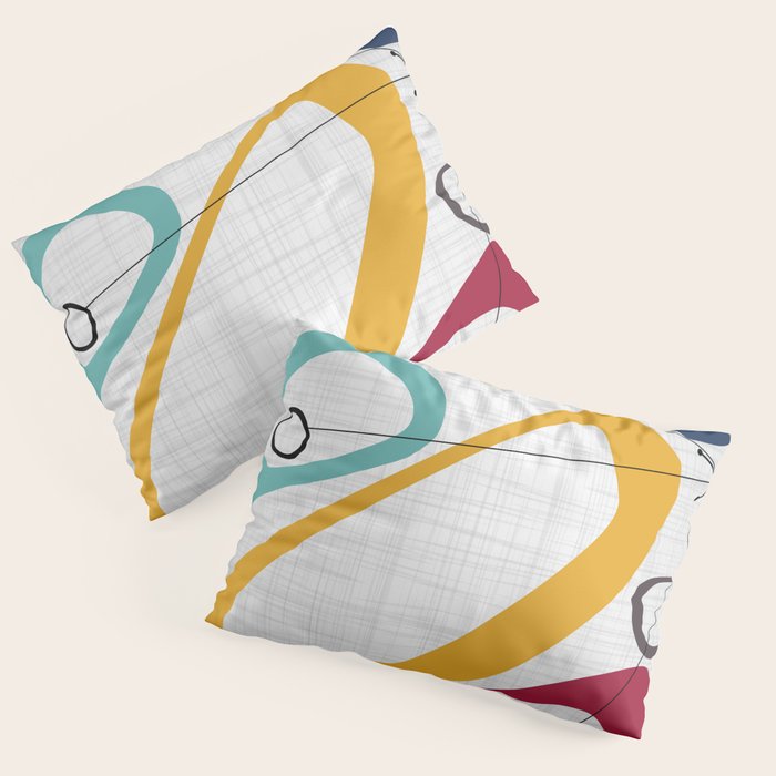 Mid Century Modern Art Pillow Sham Gallery Image 1