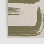 Olive Brushstrokes - Abstract Mid Century Modern Poster Gallery Image 3