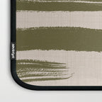 Olive Brushstrokes - Abstract Mid Century Modern Laptop Sleeve Gallery Image 3