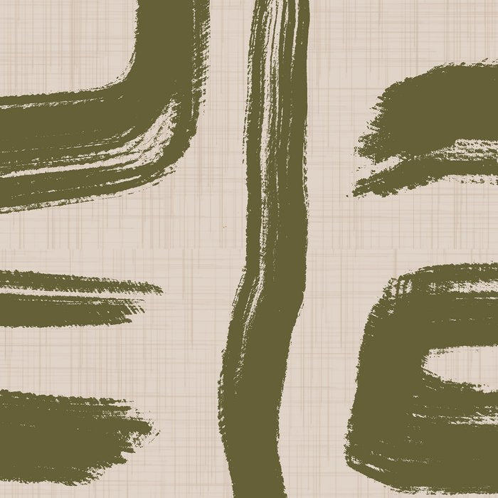 Olive Brushstrokes - Abstract Mid Century Modern Coffee Mug Gallery Image 2
