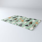 Cat breeds pattern kitty kittens cats tabby siamese white tortoiseshell Rug Gallery Image 3