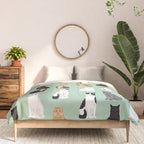 Cat breeds pattern kitty kittens cats tabby siamese white tortoiseshell Comforter Gallery Image 3